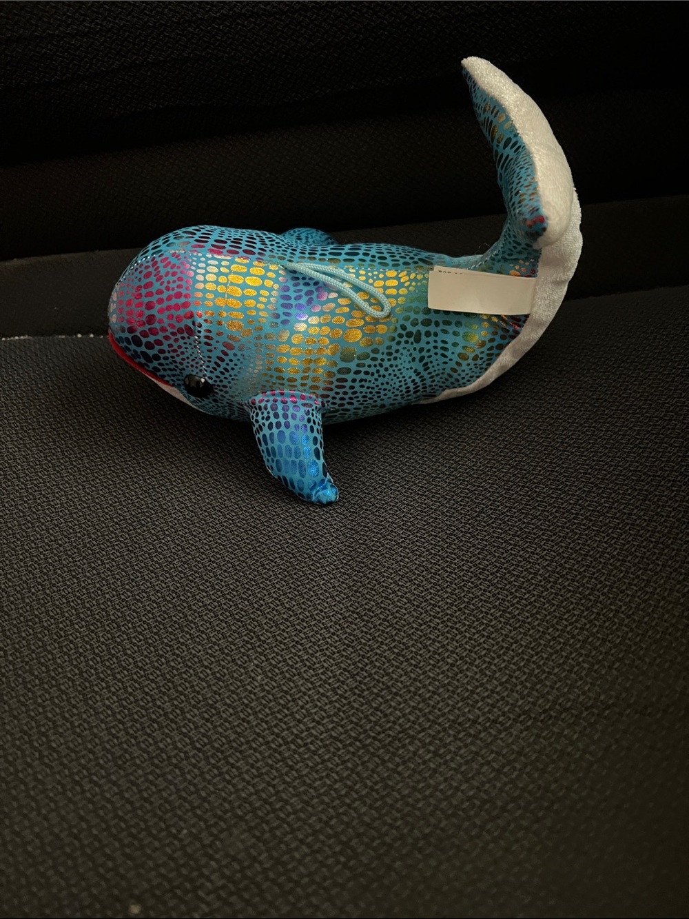 Blue Patterned Whale Plush Toy - Branded Kids Stuffed Animal - Picture 2 of 3